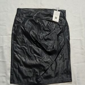 Grace Karin Black Asymmetrical Wrap Pencil Skirt